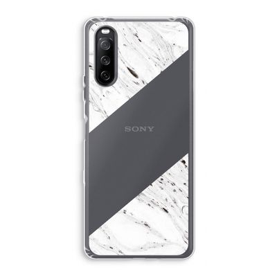 Biggest stripe: Sony Xperia 10 III Transparant Hoesje