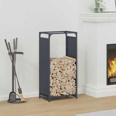 Brandhoutrek 44x28x90 cm koudgewalst staal antracietkleurig