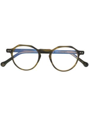 Lesca lunettes de vue à monture ronde - Vert