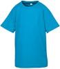 Spiro RT287J Junior Performance Aircool Tee - Ocean Blue - S (5-6)