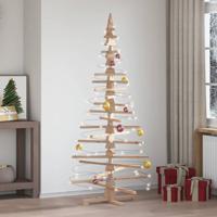 VidaXL Kerstdecoratie kerstboom 180 cm massief grenenhout
