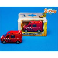 Diecast Pull Back Brandweer 8 cm - thumbnail