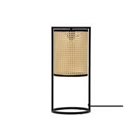 Lyora TafellampErto zwart en rotan - 9001118