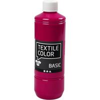 Creativ Company Textielkleur, primair rood, 500 ml/ 1 fles