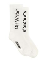 Off-White Kids chaussettes à logo imprimé - Blanc