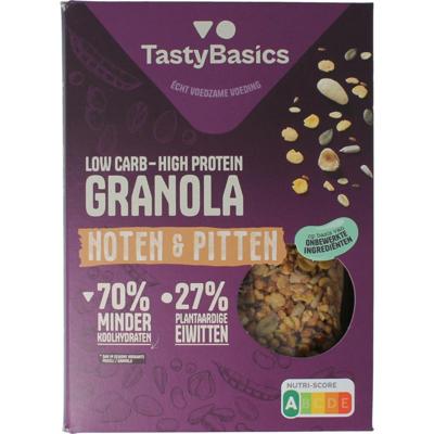 Tastybasics Less carb-high protein granola noten & pitten Tastybasics Less carb-high protein granola noten & pitten
