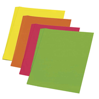 5x Fluor kleur karton groen 48 x 68 cm