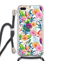 Tropisch 2: iPhone 7 PLUS Transparant Hoesje met koord