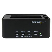 StarTech.com USB 3.0 SATA harde-schijfduplicator- en wisserdock Standalone 2,5/3,5 HDD- en SSD-wisser en -kloner - thumbnail