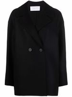 Harris Wharf London manteau croisé en laine - Noir