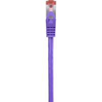 Renkforce RF-4724912 RJ45 Netwerkkabel, patchkabel CAT 6 S/FTP 0.15 m Violet Snagless, Vergulde steekcontacten, Monteerbaar 1 stuk(s) - thumbnail