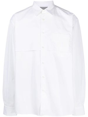 VTMNTS chemise à empiècements - Blanc
