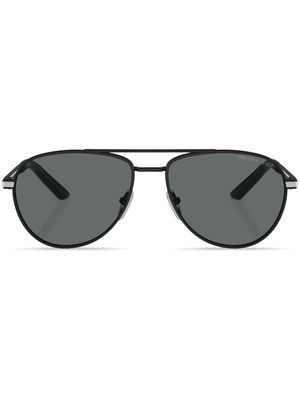 Prada Eyewear lunettes de soleil à monture pilote - Noir