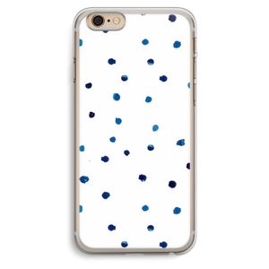 Blauwe stippen: iPhone 6 Plus / 6S Plus Transparant Hoesje