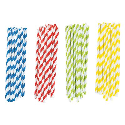 Colorations - gekleurde knutselrietjes, 100st. (4 kleuren)