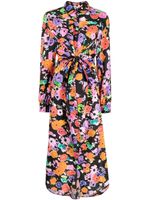 MSGM robe-chemise à fleurs - Multicolore