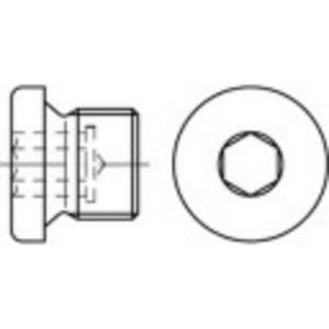 TOOLCRAFT TO-9975225 Sluitschroeven M64 Binnenzeskant (inbus) DIN 908 Staal 5 stuk(s)