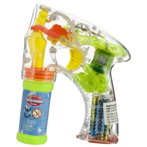 Bellenblaas speelgoed pistool - met LED licht - 17 cm - plastic