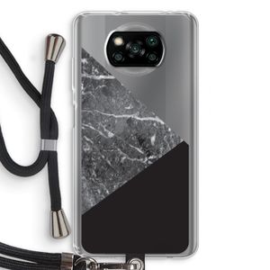Combinatie marmer: Xiaomi Poco X3 Pro Transparant Hoesje met koord