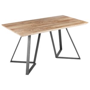 Beliani UPTON - Eettafel-Lichte houtkleur-MDF