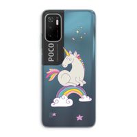 Regenboog eenhoorn: Xiaomi Poco M3 Pro 5G Transparant Hoesje