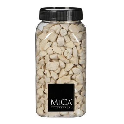 Mica Decorations decoratie steentjes - creme wit - 650ml - hobby steentjes Mica Decorations decoratie steentjes - creme wit - 650ml - hobby steentjes