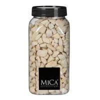 Mica Decorations decoratie steentjes - creme wit - 650ml - hobby steentjes