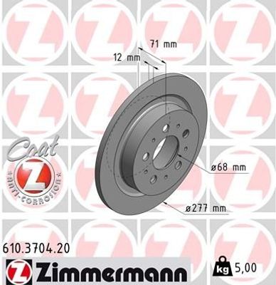 Remschijf Coat Z 610370420