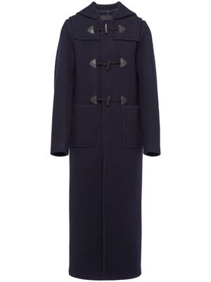 Prada duffle coat à boutonnière croisée - Noir