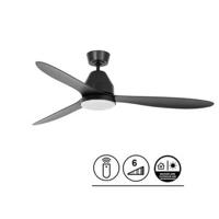 Lucci Air Plafondventilator Whitehaven Zwart incl. LED Ø 142cm