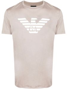 Emporio Armani t-shirt à logo imprimé - Tons neutres