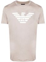 Emporio Armani t-shirt à logo imprimé - Tons neutres