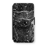 Zwart marmer: iPhone XS Flip Hoesje