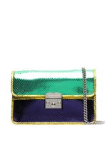 Roberto Cavalli sac à bandoulière métallisé à design colour block - Violet Roberto Cavalli sac à bandoulière métallisé à design colour block - Violet