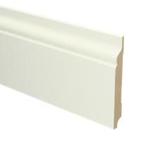 MDF Romantische plint 150x18 voorgelakt RAL9010 - lengte 240cm