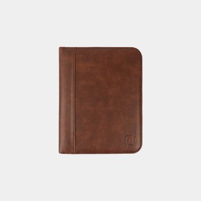 NEGOTIA Vintage Abbey Leren Schrijfmap A5 Notitieblok A5 Donkerbruin