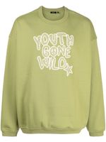 FIVE CM sweat à détails Youth Gone Wild brodés - Vert