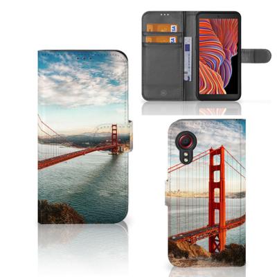 Samsung Galaxy Xcover 5 | Flip Cover | Golden Gate Bridge