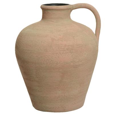 Vaas kruik model - terracotta - lichtbruin - D25 x H30 cm