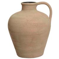 Vaas kruik model - terracotta - lichtbruin - D25 x H30 cm