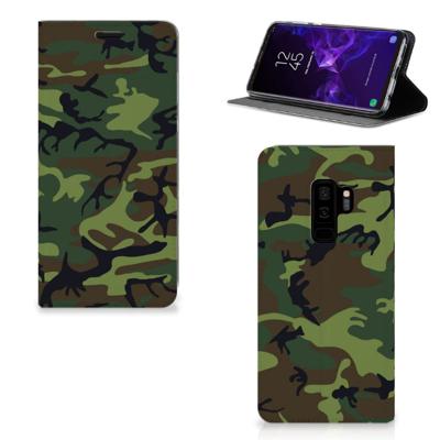 Samsung Galaxy S9 Plus | Hoesje met Magneet | Army Dark