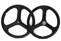 Navigate Tri Spoke Fixed Gear Wielset - Zwart Navigate Tri Spoke Fixed Gear Wielset - Zwart