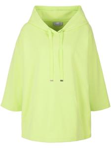 Sweatshirt capuchon en 3/4-mouwen Van Looxent groen