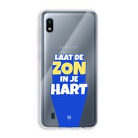 Laat de zon in je hart: Samsung Galaxy A10 Transparant Hoesje