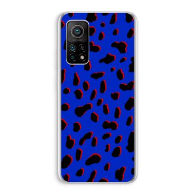 Blue Leopard: Xiaomi Mi 10T 5G Transparant Hoesje