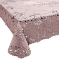 Buiten tafelkleed/tafellaken oud roze 137 x 180 cm rechthoek - thumbnail