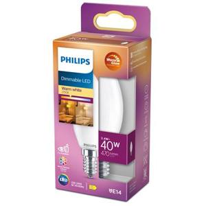 Philips LED Kaars Mat - 40 W - E14 - Dimbaar warmwit licht