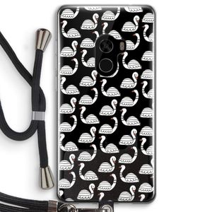 Zwanen: Xiaomi Mi Mix 2 Transparant Hoesje met koord