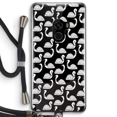 Zwanen: Xiaomi Mi Mix 2 Transparant Hoesje met koord