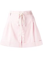 TWINSET short à taille ceinturée - Rose